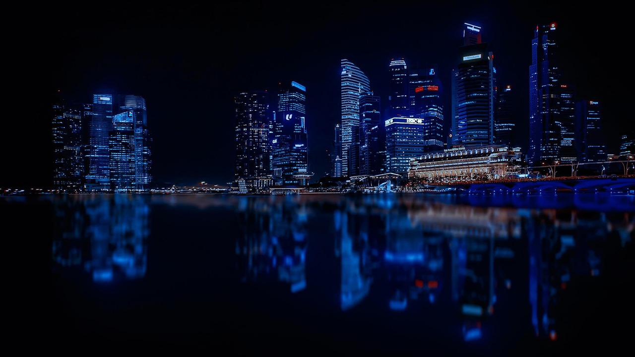 シンガポールの街並みと夜景