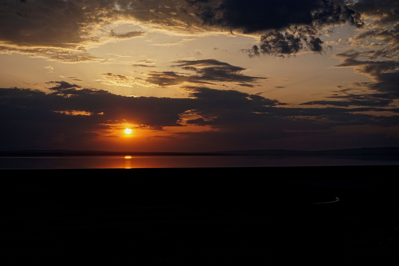 アンカラ城から見る夕日の風景
