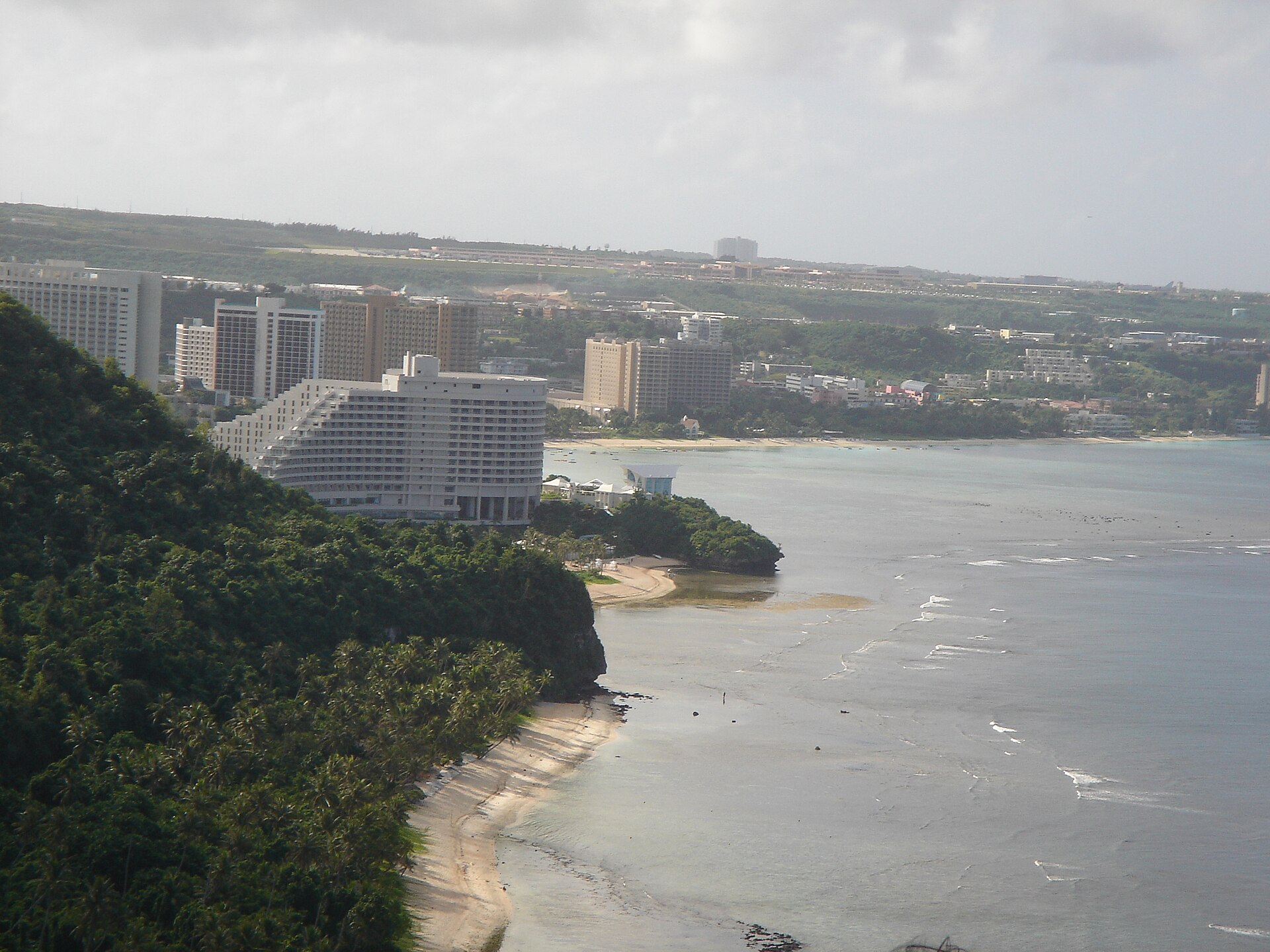 Tumon Bay Guam aerial
